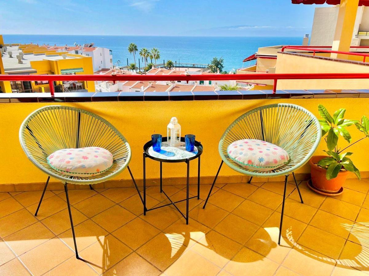 Ferienwohnung Cozy Beachfront Flat With Pool & Panoramic Sea View Terrace Puerto de Santiago  Exterior foto